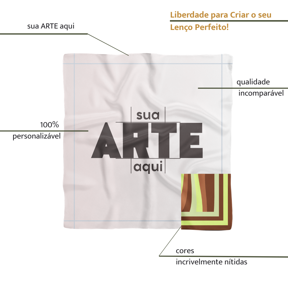 Lenço Personalizado | 50x50cm - Imagem 2